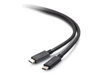 C2G 6.5ft (2m) USB-C Male to USB-C Male Cable (20V 3A) - USB 3.2 Gen 1 (5Gbps) - USB-kaapeli - 24 pin USB-C (uros) to 24 pin USB-C (uros) - USB 3.2 Gen 1 - 20 V - 3 A - 2 m - musta C2G28883