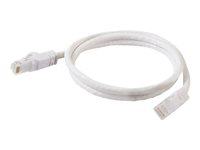 C2G Cat6 Booted Unshielded (UTP) Network Patch Cable - Kytkentäkaapeli - RJ-45 (uros) to RJ-45 (uros) - 3 m - UTP - CAT 6 - valettu, piikitön, säikeinen - valkoinen 83489