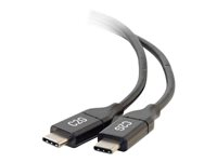 C2G 1.8m (6ft) USB C Cable - USB 2.0 (5A) - M/M USB Type C Cable - Black - USB-kaapeli - 24 pin USB-C (uros) to 24 pin USB-C (uros) - USB 2.0 - 5 A - 1.8 m - musta 88828