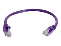 C2G Cat6 Booted Unshielded (UTP) Network Patch Cable - Kytkentäkaapeli - RJ-45 (uros) to RJ-45 (uros) - 5 m - UTP - CAT 6 - valettu, piikitön, säikeinen - violetti 83635