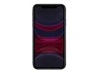 Apple iPhone 11 - 4G älypuhelin - Kaksois-SIM / sisäinen muisti 128 Gt - LCD-näyttö - 6.1" - 1792 x 828 pikseliä - 2 takakameraa 12 MP, 12 MP - front camera 12 MP - musta MHDH3FS/A