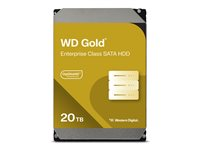WD Gold WD202KRYZ - Kiintolevyasema - Enterprise - 20 Tt - sisäinen - 3.5" - SATA 6Gb/s - 7200 kierrosta/min - puskuri: 512 Mt WD202KRYZ