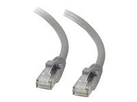 C2G Cat5e Booted Unshielded (UTP) Network Patch Cable - Kytkentäkaapeli - RJ-45 (uros) to RJ-45 (uros) - 10 m - UTP - CAT 5e - valettu, piikitön, säikeinen - harmaa 83147