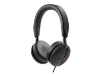 Dell Pro Wired ANC Headset WH5024 - Kuulokkeet + mikrofoni - korvien päällä - langallinen - aktiivinen melunpoisto - USB-C - sertifioitu Microsoft Teamsille, Zoom-sertifioitu WH5024-DWW