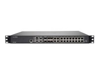 SonicWall NSa 5650 - Turvalaite - 10GbE, 2.5GbE - 1U - SonicWALL Secure Upgrade Plus Program (2 vuoden vaihtoehto) - telineeseen asennettava 01-SSC-4353