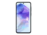 Samsung Galaxy A55 - Enterprise Edition - 5G älypuhelin - Kaksois-SIM - RAM 8 Gt / sisäinen muisti 128 Gt - microSD slot - OLED-näyttö - 6.6" - 2340 x 1080 pikseliä (120 Hz) - 3 takakameraa 50 megapikseliä, 12 MP, 5 MP - front camera 32 MP - keskiyön sininen SM-A556BZKAEEB