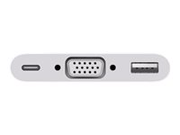 Apple USB-C VGA Multiport Adapter - VGA sovitin - 24 pin USB-C (uros) to HD-15 (VGA), USB Type A, 24 pin USB-C (naaras) MJ1L2ZM/A