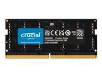 Crucial - DDR5 - moduuli - 32 Gt - 262-nastainen SO-DIMM - 4800 MHz / PC5-38400 - CL40 - 1.1 V - puskuroimaton - non-ECC CT32G48C40S5T