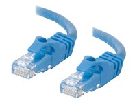 C2G Cat6 Booted Unshielded (UTP) Crossover Patch Cable - Risteytyskaapeli - RJ-45 (uros) to RJ-45 (uros) - 3 m - UTP - CAT 6 - valettu, piikitön, säikeinen - sininen 83526