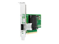 HPE InfiniBand HDR100 MCX653105A-ECAT - Verkkosovitin - PCIe 4.0 x16 matala profiili - 100Gb Ethernet / 100Gb Infiniband QSFP28 x 1 malleihin ProLiant DL325 Gen10, DL345 Gen10, DL365 Gen10, DL380 Gen10 P23665-B21