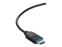 C2G 125ft (38.1m) C2G Performance Series High Speed HDMI Active Optical Cable (AOC) - 4K 60Hz Plenum Rated - High Speed - HDMI-kaapeli - HDMI uros to HDMI, 24 pin USB-C - 38.1 m - musta - paineilma, Active Optical Cable (AOC), tuki 4K / 60 Hz C2G41487