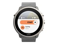 Suunto 7 - Urheilukello kanssa hihna - mikrokuitutekstiili - kivenharmaa ranteen koko: 130-220 mm - Bluetooth, Wi-Fi, NFC - 51.9 g - kivenharmaa titaani SS050567000