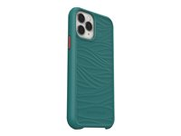 LifeProof WAKE - Takakansi matkapuhelimelle - valtameriperäinen kierrätetty muovi - vihreä/oranssi, down under - pehmeä aalto malleihin Apple iPhone 11 Pro 77-65117