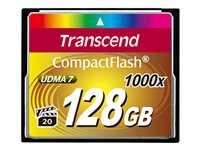 Transcend Ultimate - Flash-muistikortti - 128 Gt - 1000x - CompactFlash TS128GCF1000