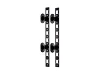 APC - Rackpanel för kabelhantering - svart - 0U - för P/N: NBPD0150, SMX2KR2UX145, SMX3KR2UNCX145, SRT5KRMXLT-A, SRT6KRMXLT-A, SRT8KRMXLT-A AR8443A