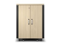 APC NetShelter - Teline (vaakasuora) - äänieristetty - Vaihtovirta 230 V - vaahtera - 17U - 19" AR4017IA