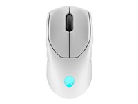 Alienware Tri-Mode Gaming Mouse AW720M - Hiiri - optinen - 8 painiketta - langaton, langallinen - USB, 2.4 GHz, Bluetooth 5.1 - kuunvalo AW720M-W-DEAM