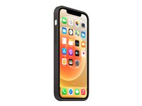 Apple - Takakansi matkapuhelimelle - MagSafella - silikoni - musta malleihin iPhone 12, 12 Pro MHL73ZM/A