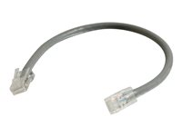 C2G Cat5e Non-Booted Unshielded (UTP) Network Patch Cable - Kytkentäkaapeli - RJ-45 (uros) to RJ-45 (uros) - 1 m - UTP - CAT 5e - säikeinen, uniboot - harmaa 83001