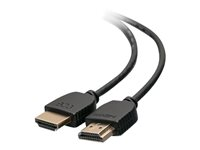 C2G 3ft 4K HDMI Cable - Ultra Flexible Cable with Low Profile Connectors - HDMI-kaapeli - HDMI uros to HDMI uros - 91.4 cm - kaksoiseristetty - musta 41363