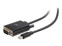 C2G 10ft Mini DisplayPort Male to VGA Male Active Adapter Cable - Black - Videomuunnin - Mini DisplayPort - VGA - musta 84678