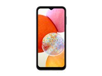 Samsung Galaxy A14 - 4G älypuhelin - Kaksois-SIM - RAM 4 Gt / sisäinen muisti 128 Gt - microSD slot - LCD-näyttö - 6.6" - 2408 x 1080 pikseliä - 3 takakameraa 50 megapikseliä, 5 MP, 2 MP - front camera 13 MP - musta SM-A145RZKVEUB