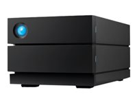 LaCie 2big RAID STHJ40000800 - Kiintolevyasemaryhmä - 40 Tt - 2 telineet (SATA-600) - HDD 20 Tt x 2 - USB 3.2 Gen 2 (ulkoinen) - sekä 5 vuoden tietojen palautuksen huoltosuunnitelma STHJ40000800