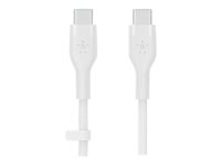 Belkin BOOST CHARGE - USB-kaapeli - 24 pin USB-C (uros) to 24 pin USB-C (uros) - 2 m - valkoinen CAB009BT2MWH