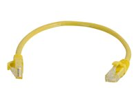 C2G Cat5e Booted Unshielded (UTP) Network Patch Cable - Kytkentäkaapeli - RJ-45 (uros) to RJ-45 (uros) - 1 m - UTP - CAT 5e - valettu, piikitön, säikeinen - keltainen 83241