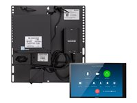 Crestron Flex UC-C100-Z-WM - Zoom Roomsille - Integrator Kit - videoneuvottelupakkaus (kosketusnäyttökonsoli, mini-PC, HDMI - USB 3.0 -muunnin) - musta - sekä Wall Mounted Control Interface UC-C100-Z-WM