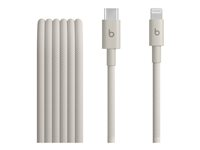 Beats - Lightning-kabel - USB-C hane till Lightning hane - 1.5 m - överspänningssten - flätad, snabbladdning, förstärkt design MDGL4ZM/A