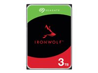 Seagate IronWolf ST3000VN006 - Kiintolevyasema - 3 Tt - sisäinen - SATA 6Gb/s - 5400 kierrosta/min - puskuri: 256 Mt - sekä 3 vuoden Seagate Rescue Data Recovery ST3000VN006