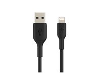 Belkin BOOST CHARGE - Salamakaapeli - Lightning uros to USB uros - 1 m - musta CAA001BT1MBK