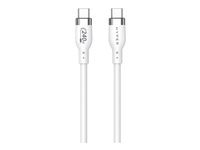 HyperJuice - USB-kaapeli - 24 pin USB-C (uros) to 24 pin USB-C (uros) - USB 2.0 - 1 m - USB-virransyöttö (240 W), laajennettu tehoalue (EPR) - valkoinen HJ4001WHGL