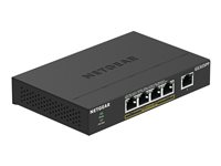 NETGEAR GS305PP - Kytkin - hallitsematon - 5 x 10/100/1000 (4 PoE) - työpöytä, seinään asennettava - PoE (83 W) - tasavirta GS305PP-100PES