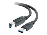 C2G - USB-kaapeli - USB Type A (uros) to USB Type B (uros) - USB 3.0 - 2 m - musta 81681