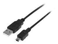 StarTech 2m Mini USB 2.0 Cable A to Mini B M/M - Câble USB - USB (M) pour mini USB type B (M) - USB 2.0 - 2 m - noir USB2HABM2M