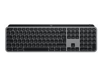 Logitech MX Keys for Mac - Näppäimistö - taustavalaisu - Bluetooth, 2.4 GHz - QWERTY - pohjoismainen - avaruuden harmaa 920-009556