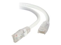 C2G - Kytkentäkaapeli - RJ-45 (uros) to RJ-45 (uros) - 50 cm - UTP - CAT 6 - buutattu, piikitön - valkoinen 82483