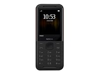 Nokia 5310 - Erikoispuhelin - Kaksois-SIM - RAM 8 Mt / sisäinen muisti 16 Mt - microSD slot - rear camera 0,3 MP - musta / punainen 16PISX01A17