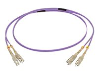 C2G 10m SC/SC OM4 LSZH Fibre Patch - Purple - Kytkentäkaapeli - SC (monitila) (uros) to SC (monitila) (uros) - 10 m - kuituoptinen - kaksipuolinen (duplex) - 50 / 125 micron - OM4 - violetti 81744