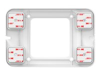 Compulocks Universal Invisible Mount Plate - Asennuskomponentti (yleismaailmallinen asennuslevy) malleihin Kannettava tietokone - valkoinen -kiinnitysliitäntä: 100 x 100 mm SMP01W
