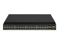 HPE FlexFabric 5901AF 48-Port 1GBaseT 4XG 2QSFP+ Switch - Kytkin - L3 - Hallinnoitu - 48 x 10/100/1000 + 4 x 10 Gigabit Ethernet / 1 Gigabit Ethernet SFP+ + 2 x 40 Gigabit QSFP+ - telineeseen asennettava JL864A