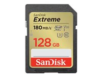 SanDisk Extreme PLUS - Flash-muistikortti - 128 Gt - UHS-I U3 / Class10 - SDXC UHS-I SDSDXWA-128G-GNCIN