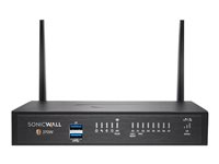 SonicWall TZ370W - Advanced Edition - turvalaite - sekä 3 years TotalSecure - 1GbE - Wi-Fi 5 - 2.4 GHz, 5 GHz - pöytä 02-SSC-6831