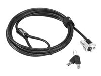 Kensington NanoSaver MasterKey Cable Lock - Turvakaapelilukko - musta - 1.8 m malleihin ThinkCentre M75t Gen 2; ThinkPad L13 Yoga Gen 3; T14s Gen 3; X13 Gen 3 4XE1B81917