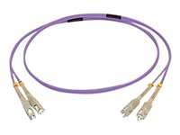 C2G 1m SC/SC OM4 LSZH Fibre Patch - Purple - Kytkentäkaapeli - SC (monitila) (uros) to SC (monitila) (uros) - 1 m - kuituoptinen - kaksipuolinen (duplex) - 50 / 125 micron - OM4 - violetti 81739