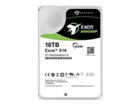 Seagate Exos X16 ST16000NM001G - Kiintolevyasema - 16 Tt - sisäinen - SATA 6Gb/s - 7200 kierrosta/min - puskuri: 256 Mt ST16000NM001G