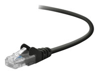 Belkin - Patch-kabel - RJ-45 (hane) till RJ-45 (hane) - 1 m - UTP - CAT 5e - formpressad, hakfri - svart - för Omniview SMB 1x16, SMB 1x8; OmniView SMB CAT5 KVM Switch A3L791B01M-BLKS