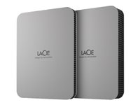 LaCie Mobile Drive STLR4000400 - Apple Exclusive - kiintolevyasema - salattu - 4 Tt - ulkoinen (kannettava) - USB 3.2 Gen 1 (USB-C liitin) - Self-Encrypting Drive (SED) - avaruuden harmaa - sekä 3 vuoden Seagate Rescue Data Recovery STLR4000400